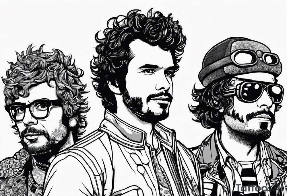 Flight Of The Conchords band dressed in robot costumes tattoo idea