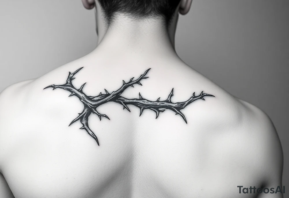 Thorn wrapped going down tattoo idea