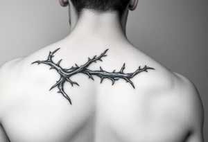 Thorn wrapped going down tattoo idea