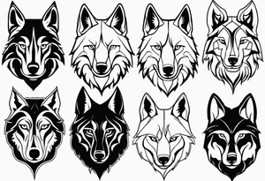 6 wolfs tattoo idea
