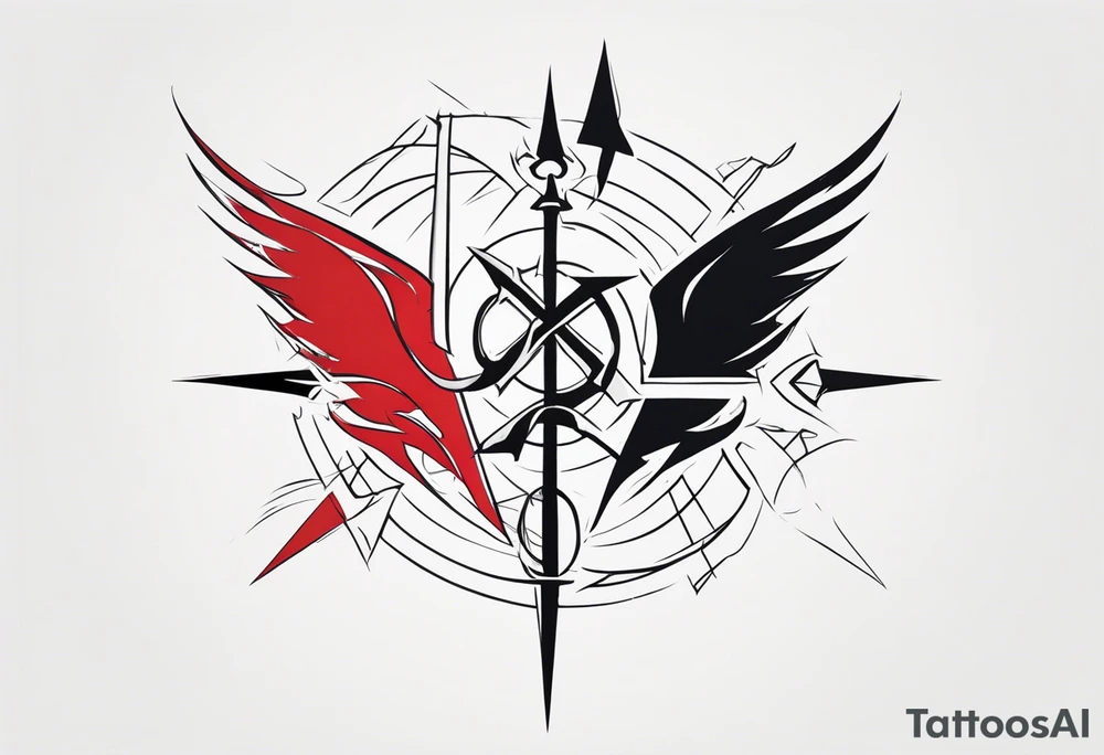 Crossroads good and evil tattoo idea