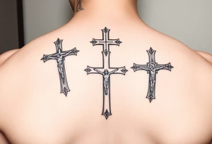 Jesus crosses tattoo idea