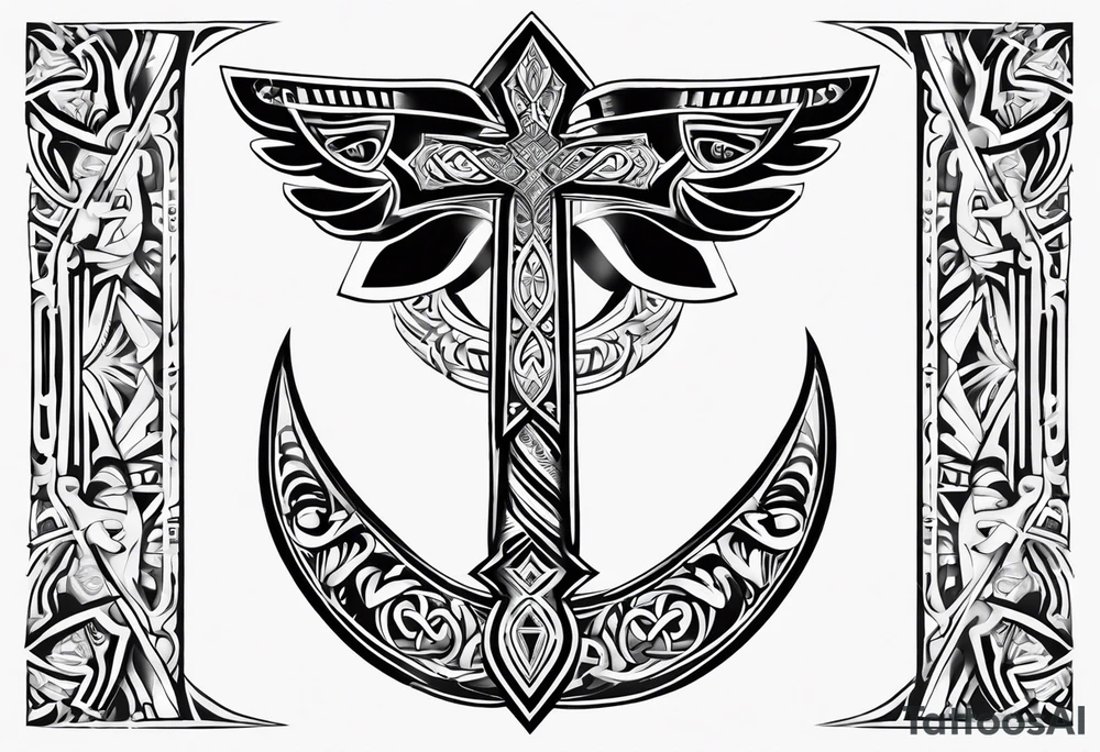 ankh, maori tattoo idea