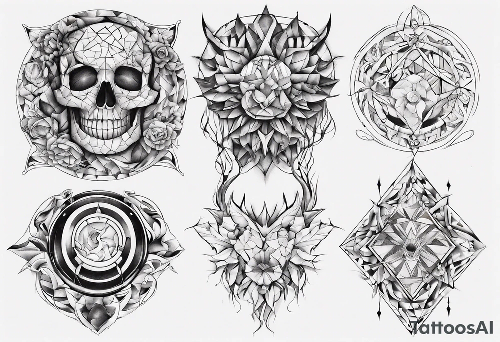 mosaique tattoo idea