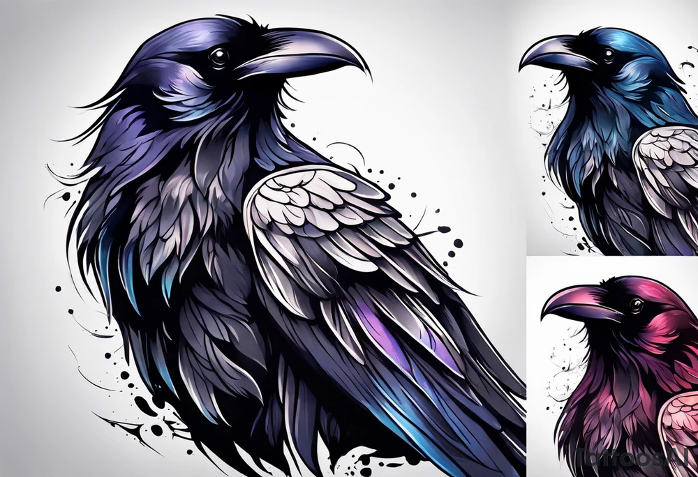 Raven tattoo idea