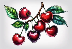 Cherry love tattoo idea
