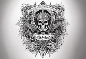 Valhalla death 
prayer poem tattoo idea