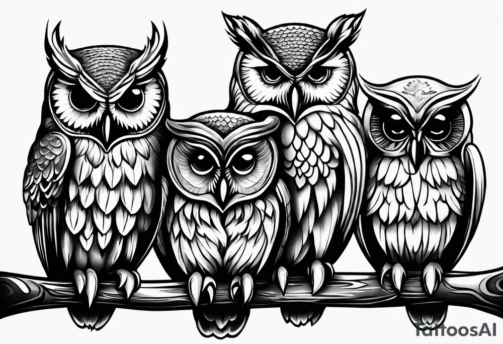 Owls
Hear no evil, see no evil, speak no evil tattoo idea Owls
Hear no evil, see no evil, speak no evil tattoo idea