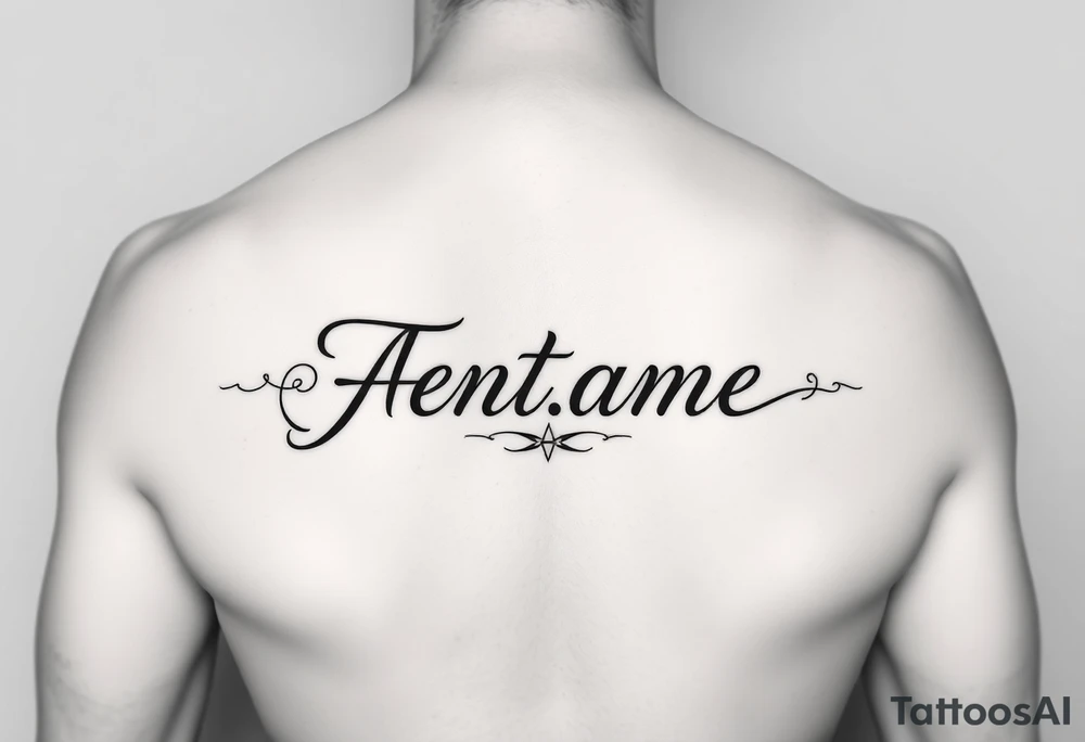 Name Anklet cover up tattoo idea