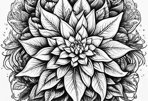 Marijuana flowering tattoo idea