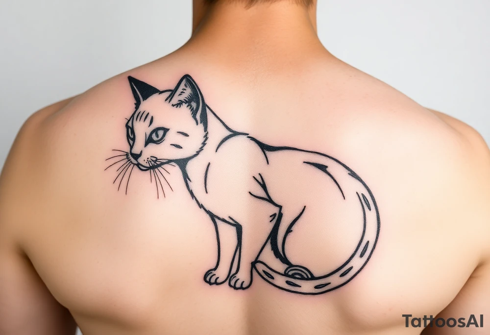 Black Cat tattoo idea