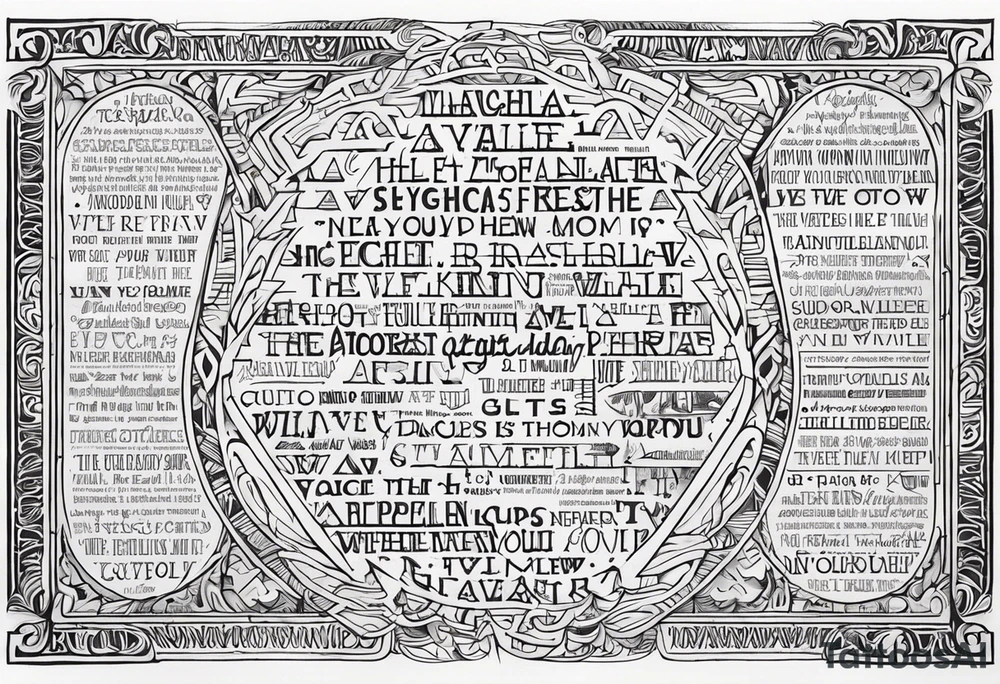 VALHALLA prayer poem tattoo idea