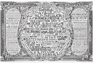 VALHALLA prayer poem tattoo idea