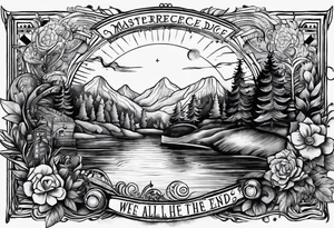 River songs diary from doctor who with the words "We're all stories in the end" tattoo idea