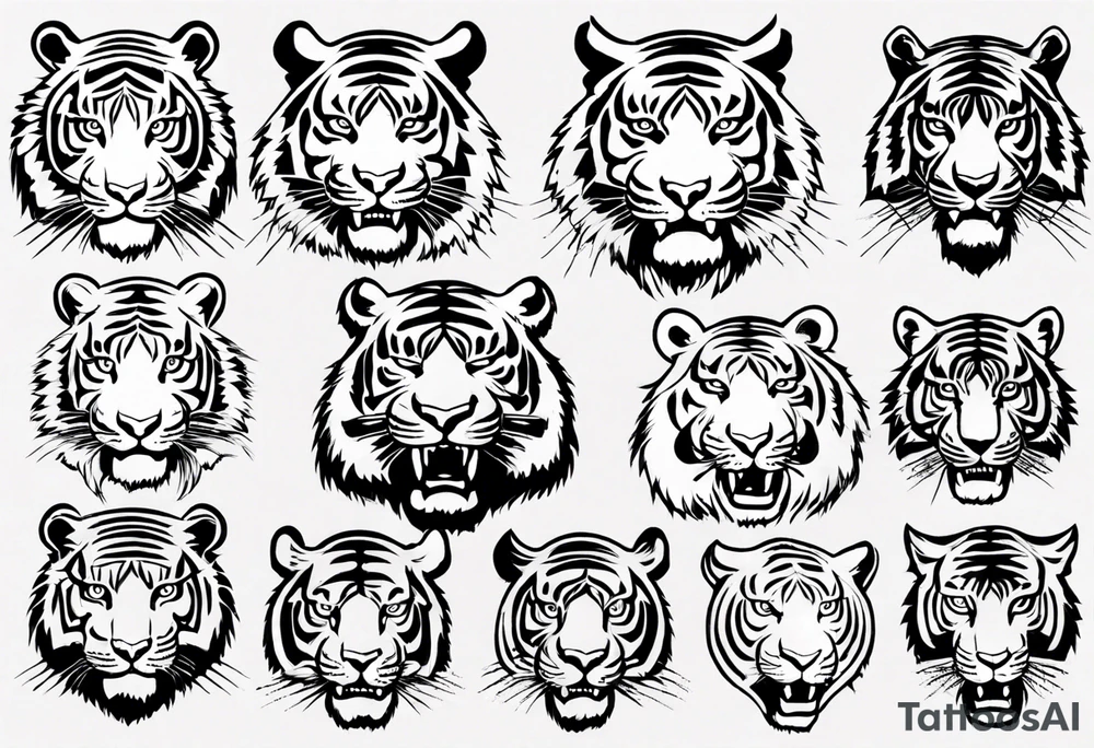 Big tiger tattoo idea