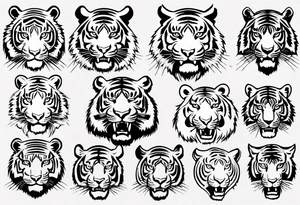 Big tiger tattoo idea