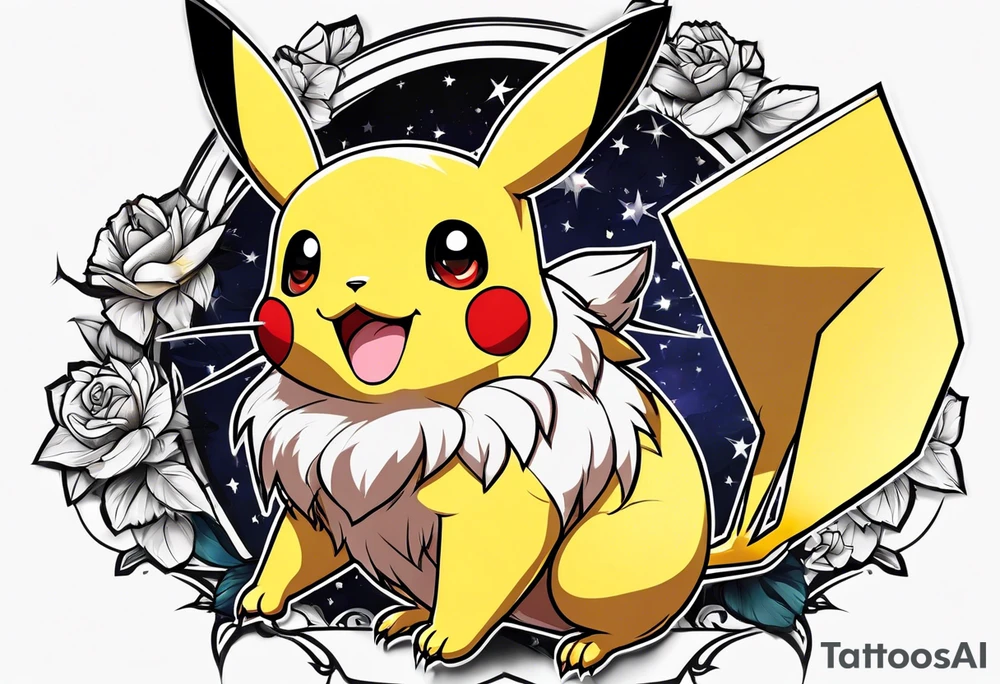 Pickachu tattoo idea