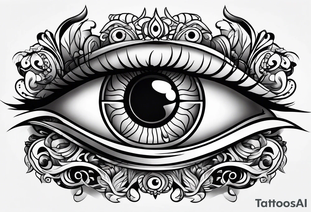 Eye ball tattoo idea