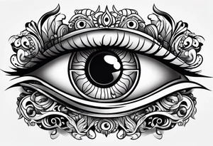 Eye ball tattoo idea