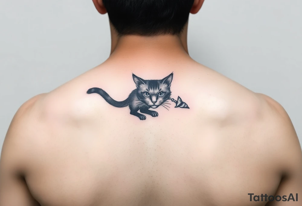 black cat tattoo idea