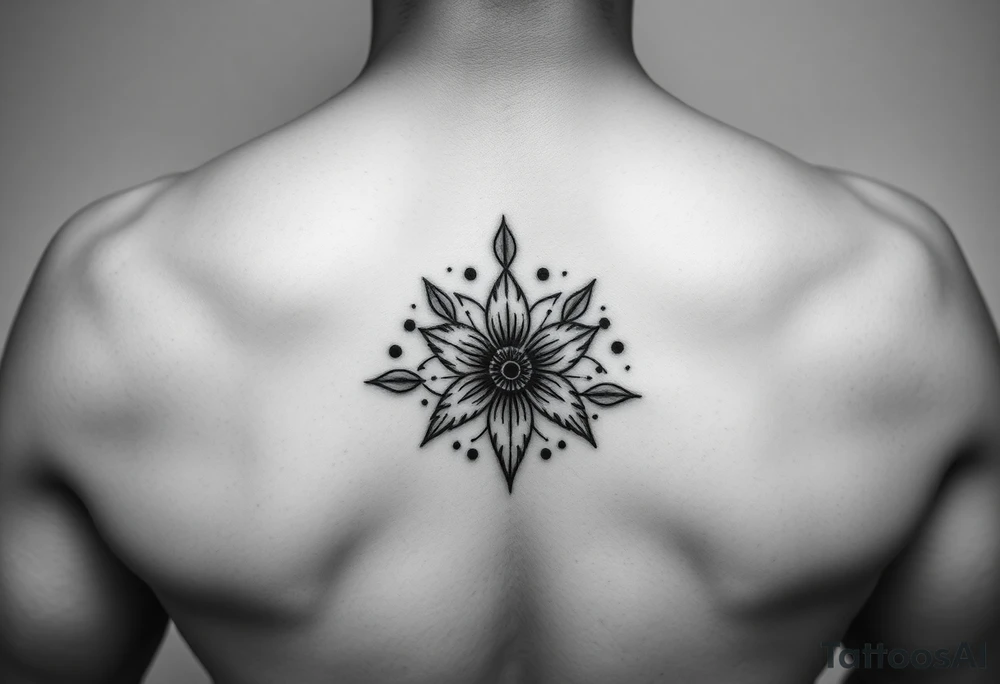 anishinaabe kwe with traditional ojibway flower design around wrist tattoo idea