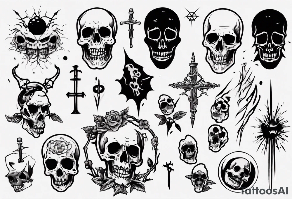 Creepy death tattoo idea