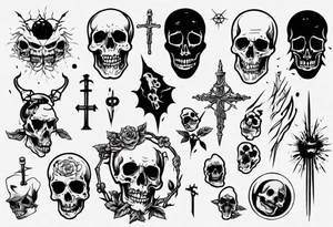 Creepy death tattoo idea