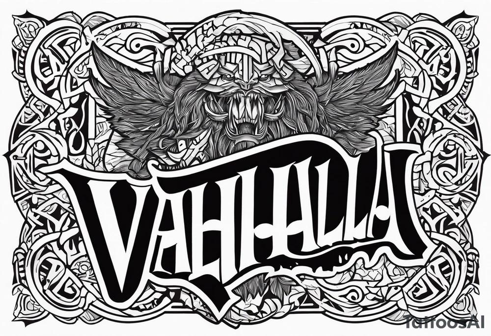 Valhalla berserker tattoo idea
