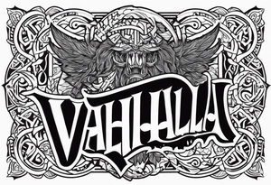 Valhalla berserker tattoo idea