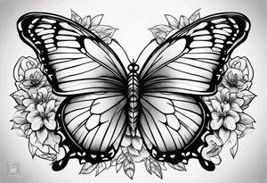butter fly tattoo idea