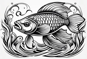 pretty fish tattoo idea