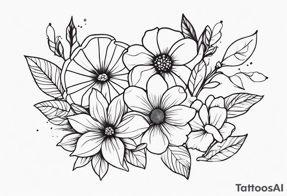 Flowers tattoo idea