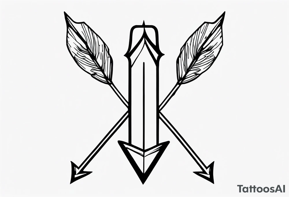 Rustic Arrow tattoo idea