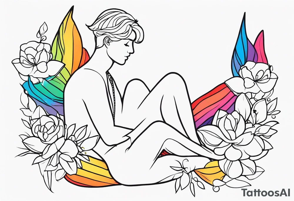 Gay outlines tattoo idea