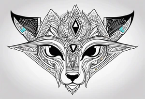 olho de anubis tattoo idea