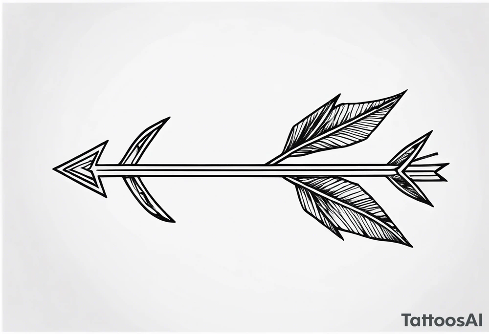 Rustic Arrow tattoo idea