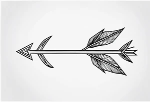 Rustic Arrow tattoo idea