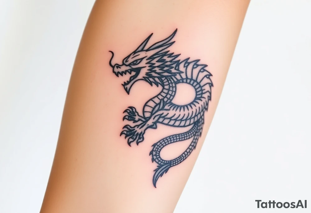 Aztec dragon tattoo idea