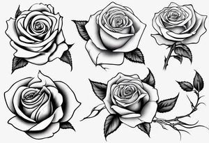 Single Rose for oblique tattoo tattoo idea