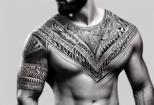 Tribal arm sleeve tattoo idea