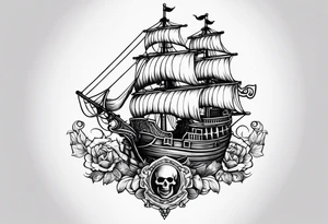 Tatouage pirate des caraïbe tattoo idea