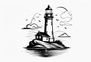 Lighthouse tattoo idea