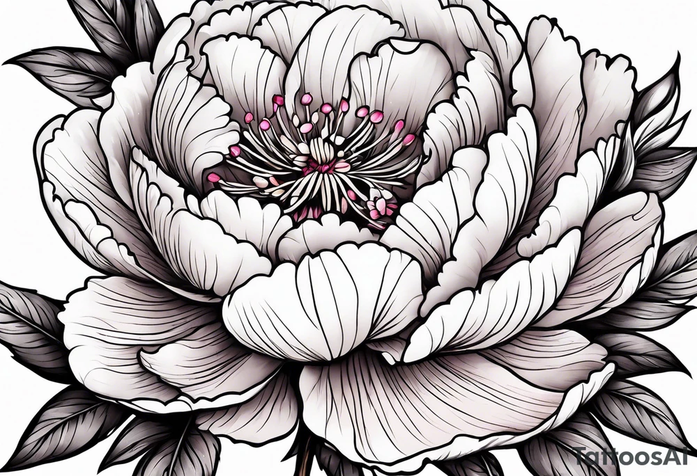 peony tattoo tattoo idea