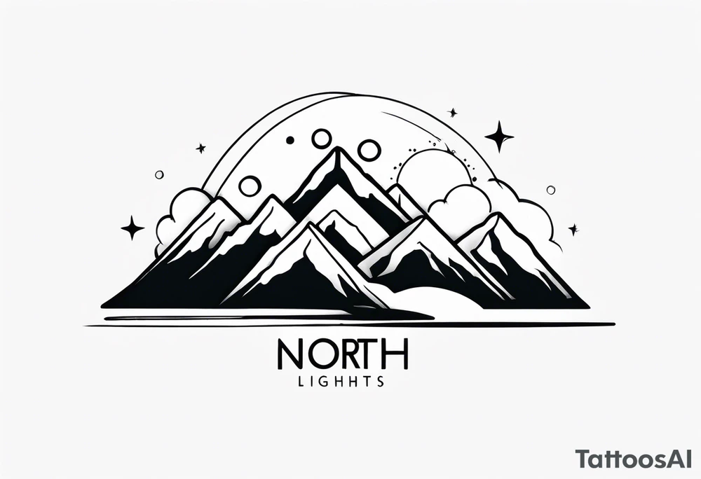 North lights tattoo idea