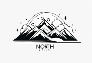 North lights tattoo idea
