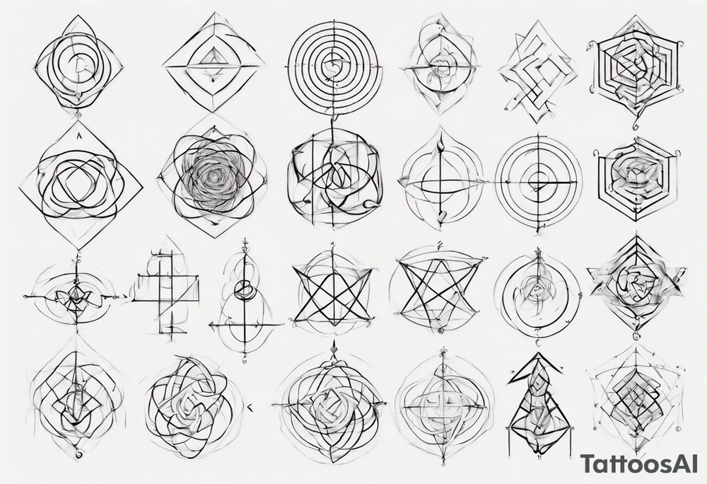 The mathematical 6,1 prime knot  that is cute, shape it like a friendship graph tattoo idea