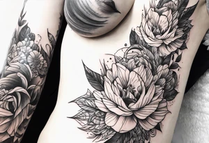 Underarm tattoo single line tattoo idea