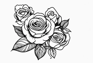 Arm tattoo with roses tattoo idea