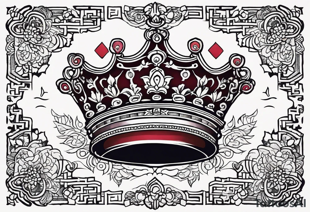 birthmark shaped like a crown tattoo idea