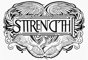 strength, pisces, phoenix, small, nuanced, positive tattoo idea